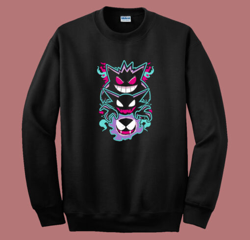 Pokemon Gengar Haunting Ghost Sweatshirt