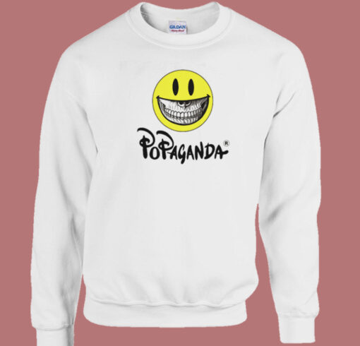 Popaganda Smiley Big Grin Sweatshirt Sale On Sale