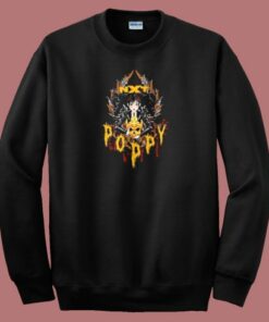 Poppy And Triple H Gold Skull Sweatshirt Poppy And Triple H Gold Skull Sweatshirt