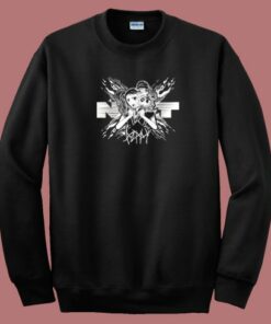 Poppy And Triple H White Sweatshirt Poppy And Triple H White Sweatshirt