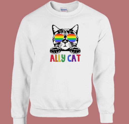 Pride Ally Cat Sweatshirt