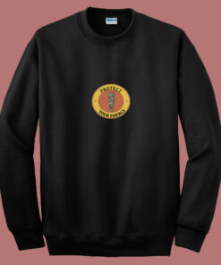 Protect Your Energy White Sage 80s Sweatshirt Protect Your Energy White Sage 80s Sweatshirt