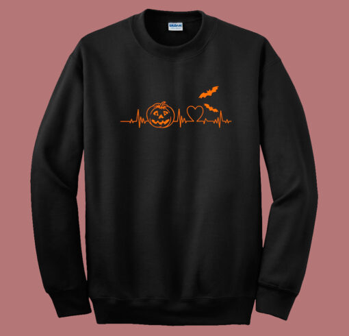 Pumpkin Heartbeat 80s Sweatshirt