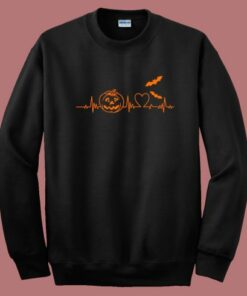 Pumpkin Heartbeat 80s Sweatshirt Pumpkin Heartbeat 80s Sweatshirt