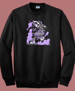 Purple Energy Anime 80s Sweatshirt Purple Energy Anime 80s Sweatshirt