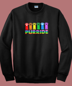 Purride Lgbt Pride Cat Sweatshirt On Sale Purride Lgbt Pride Cat Sweatshirt On Sale