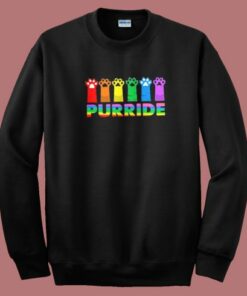 Purride Lgbt Pride Cat Sweatshirt On Sale Purride Lgbt Pride Cat Sweatshirt On Sale