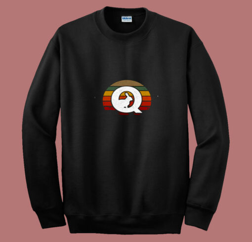 Qanon Conspiracy Rabbit 80s Sweatshirt