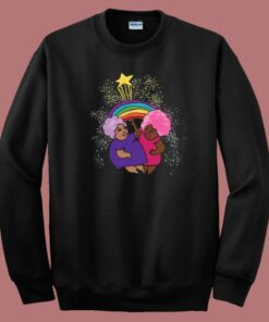 Rainbow Cloud Hair 80s Sweatshirt Rainbow Cloud Hair 80s Sweatshirt