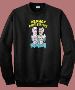 Red Hot Chili Peppers Illustrated Faces 80s Sweatshirt Red Hot Chili Peppers Illustrated Faces 80s Sweatshirt