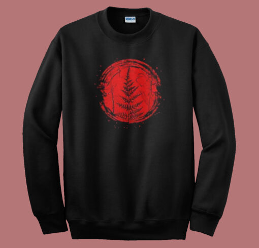 Red Moon Fern Graphic 80s Sweatshirt