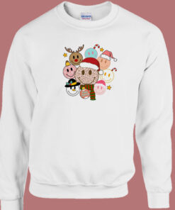 Retro Smiley Face Christmas Sweatshirt 1