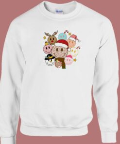 Retro Smiley Face Christmas Sweatshirt 2