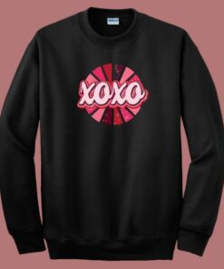 Retro XOXO Hot Pink 80s Sweatshirt Retro XOXO Hot Pink 80s Sweatshirt
