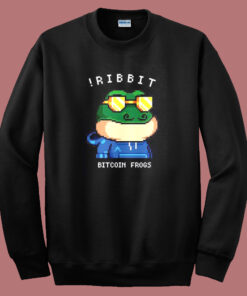 Ribbit Bitcoin Frogs Funny Sweatshirt Ribbit Bitcoin Frogs Funny Sweatshirt