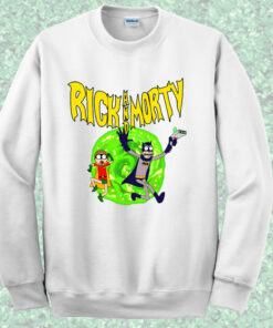 Rick Morty Batman Style Crewneck Sweatshirt 1
