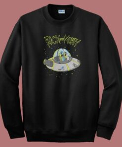 Rick and Morty UFO Spaceship 80s Sweatshirt Rick and Morty UFO Spaceship 80s Sweatshirt