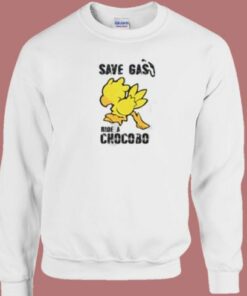 Ride a Chocobo Meme 80s Sweatshirt