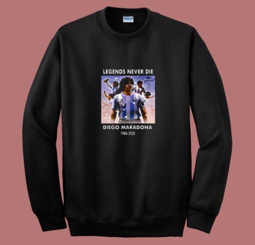 Rip Diego Maradona Legend Football 80s Sweatshirt