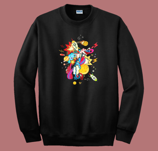 Rocket Ships Technology Art 80s Sweatshirt