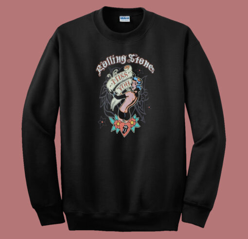 Rolling Stones Miss You Lady 80s Sweatshirt