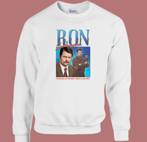 Ron Swanson Homage Sweatshirt