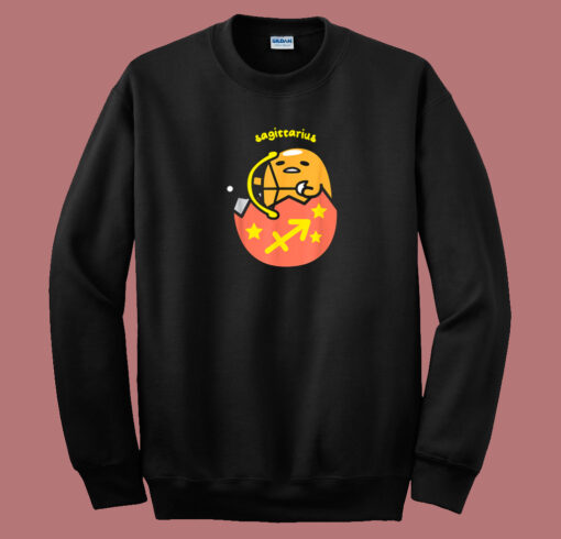 Sagittarius Sign Gudetama Funny 80s Sweatshirt