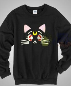 Sailor Moon Luna Cat Crewneck Sweatshirt Sailor Moon Luna Cat Crewneck Sweatshirt