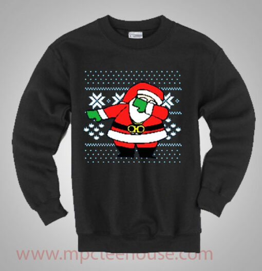 Santa Claus Dab on Em Christmas Ugly Sweater