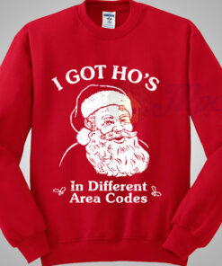 Santa Claus Got Different Area Codes Christmas Sweater Santa Claus Got Different Area Codes Christmas Sweater
