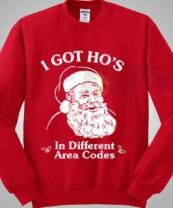Santa Claus Got Different Area Codes Christmas Sweater Santa Claus Got Different Area Codes Christmas Sweater