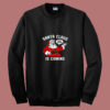 Santa Claus Is Coming 80s Sweatshirt