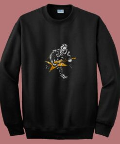 Sasquatch Playing Guitar 80s Sweatshirt Sasquatch Playing Guitar 80s Sweatshirt