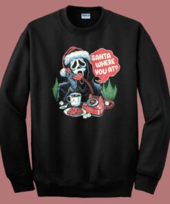 Satan Calling Santa Sweatshirt Satan Calling Santa Sweatshirt