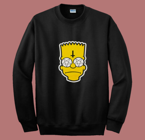 Satanic Bart Simpson 80s Sweatshirt