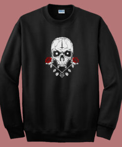 Satanic Skull 80s Sweatshirt Style
