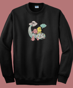 Scary Bear Get Way 80s Sweatshirt 1