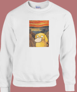 Screaming Pokemon Psyduck Sweatshirt 1