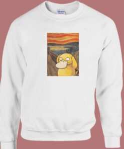 Screaming Pokemon Psyduck Sweatshirt 1 Screaming Pokemon Psyduck Sweatshirt 2