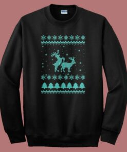 Sexing Reindeer Ugly Christmas Sweatshirt