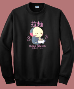 Skeleton Death Eating Ramen Sweatshirt Skeleton Death Eating Ramen Sweatshirt