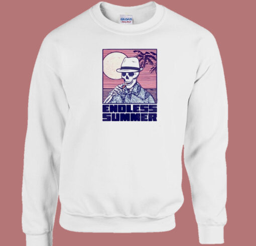 Skeleton Endless Summer 80s Sweatshirt