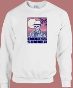 Skeleton Endless Summer 80s Sweatshirt 1 Skeleton Endless Summer 80s Sweatshirt 2