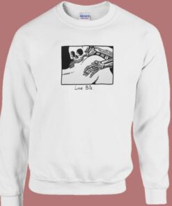 Skeleton Love Bite 80s Sweatshirt 2