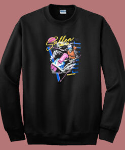 Skeleton Sullen Art 80s Sweatshirt