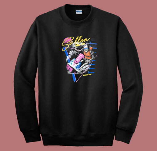 Skeleton Sullen Art 80s Sweatshirt