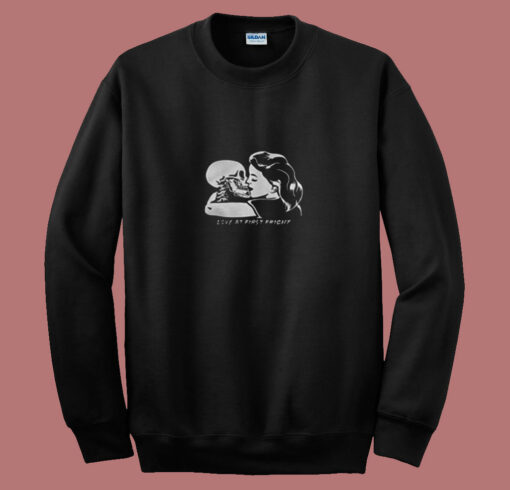 Skull Love At First Fright 80s Sweatshirt