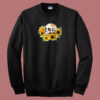 Skull Sunflower Retro 80s Sweatshirt