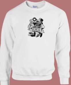 Slantyboy Classic Turntable 80s Sweatshirt 1 Slantyboy Classic Turntable 80s Sweatshirt 2