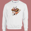 Sleepwalking Sushi Funny 80s Sweatshirt